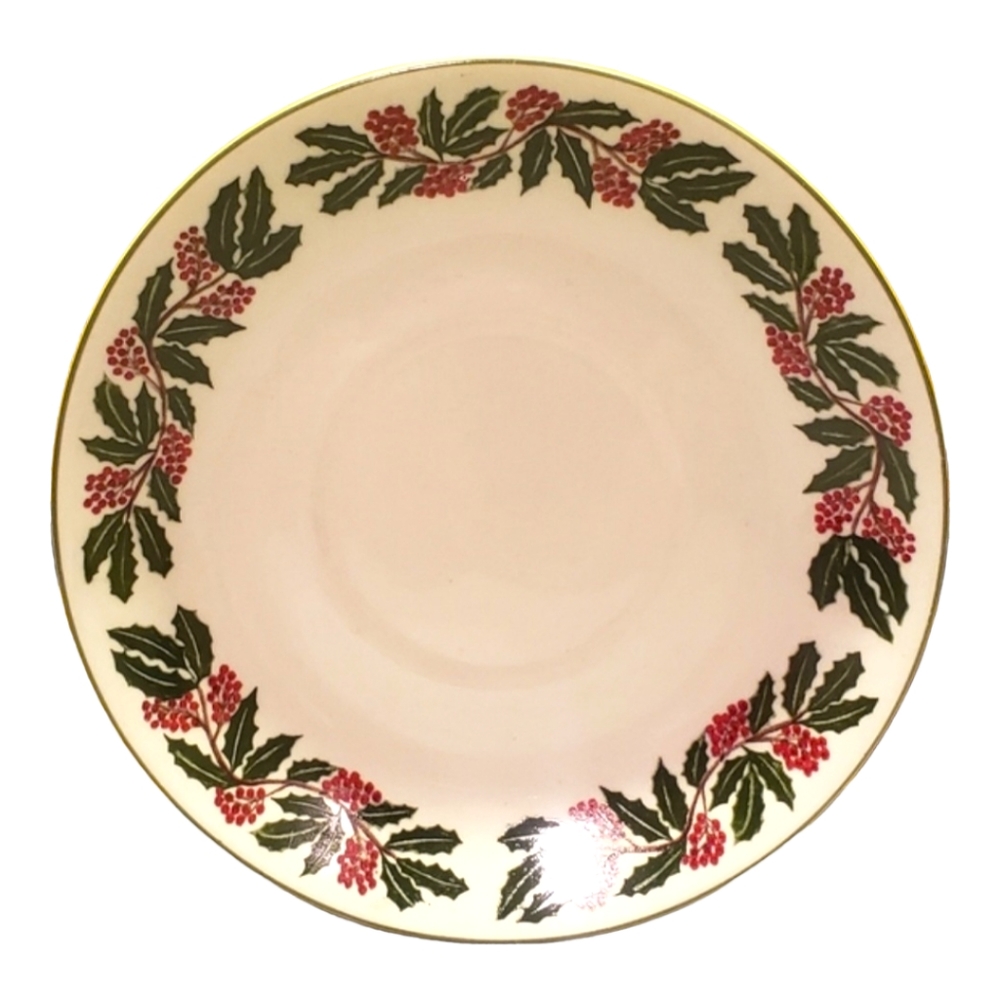 1 GEI Saucer Vintage (Pattern #GCI1) Snowman Family